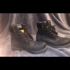 matte black timberlands womens